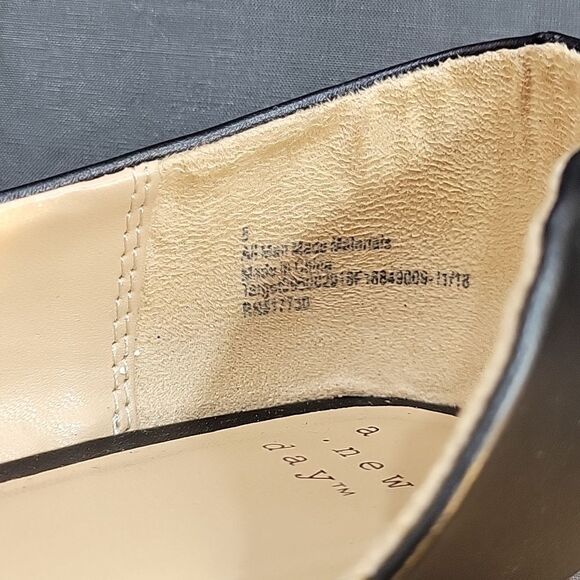 A.NEW DAY D'ORSAY POINTED TOE SLIP-ON WOMEN"S FLAT SHOE - Picture 13 of 14